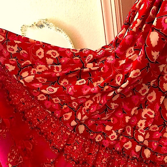 EUC- R Vivimos Summer Sleeveless Floral Print Button Up Bohemian Flowy Maxi - Picture 10 of 14